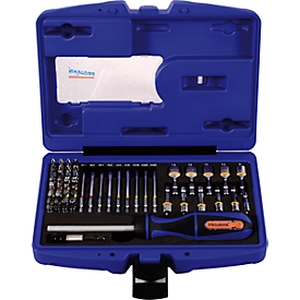Universal Bit Box Color Bit Box Projahn, size 1/4", with ratchet, 60 pcs.