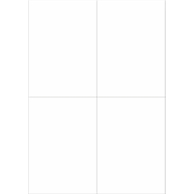 Universal-Etiketten, 105,0 x 148,0 mm = A6, Permanentkleber, 400 Stück