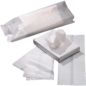 Universal hygiene bag, material HDPE, with side folds, 750 pieces