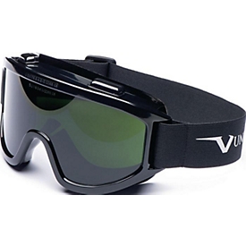 UNIVET Vollsichtschutzbrille 601, EN 166/169/175, Rahmen grau, Scheibe grün IR5, Polycarbonat