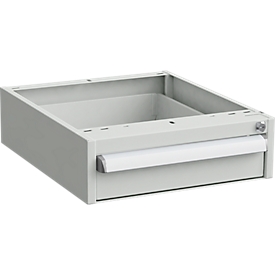 Unterbau-Container für Werkbänke, Zentralverschluss, mit ESD-Schutz, B 450 x T 520 mm, 1 Schublade