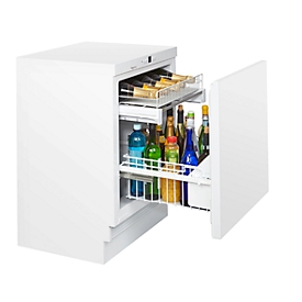Unterbau-Flaschenkühlschrank KM 141 FL, für Flaschen bis 1,5 l, B 600 x T 600 x H 820-880 mm