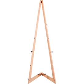Update Display chevalet mobile, pieds pliables, hauteur 1500 mm, format vertical / horizontal, hêtre naturel