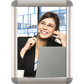 Update Display Opti Frame, DIN A4, 25 mm profile, Rondo, aluminum, silver