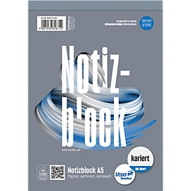 Ursus Notizblock, mikroperforiert, kariert, DIN A5