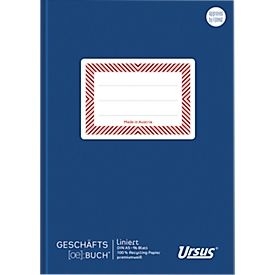 Ursus® Ö-Geschäftsbuch, A5, 96 Bl. 10mm liniert