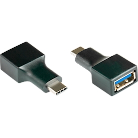 USB 3.0 adapter Good Connections, USB-C to USB-A socket, up to 5 Gbit/s, PVC, black