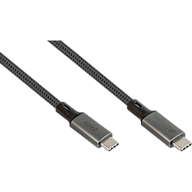 USB 4.0 charging/data cable Good Connections, USB-C to USB-C, power 240 W, up to 40 Gbit/s, length 0.5 m, black
