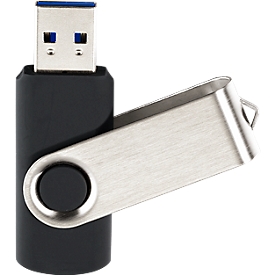USB-stick C5 3.0, tot 4,8 GB/s, geschikt voor duplex, opslagcapaciteit 128 GB, zwart
