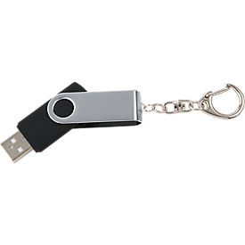 USB stick Rotation 3.0, up to 4.8 GB/s, duplex capable, with key chain & snap hook, 64 GB storage capacity