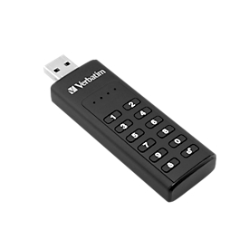 USB-Stick Verbatim Secure Portable, USB 3.0, AES 256-Verschlüsselung, 32 GB, mit Passwortschutz