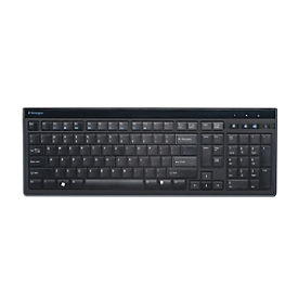 USB Tastatur Kensington Advance Fit™ K72357DE, deutsches Full-Size Layout, Füße um 30° klappbar, mit USB-Kabel, matt-schwarz