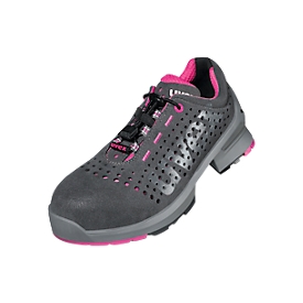 uvex ESD women safety low shoe 1 Ladies S1 SRC, perforé, respirant, largeur 10, gris-rose, taille 42