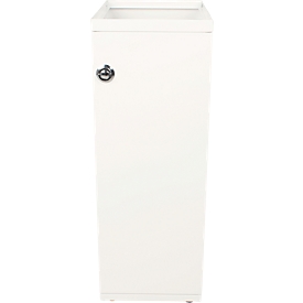 V-Part Modulares Abfalltrennsystem, pulverbeschichteter Stahl, verstellbare Füße, B 263 x T 335 x H 700 mm, 55 Liter, weiß