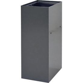 V-Part Système modulaire de tri des déchets, 60 litres, acier peint époxy, L 263 x P 335 x H 700 mm, gris foncé
