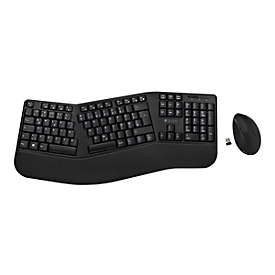 V7 CKW500BTDE - Tastatur-und-Maus-Set - kabellos - Bluetooth, 2.4 GHz - QWERTZ - Deutsch