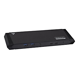V7 DOCKUSBC - Dockingstation - USB-C - DVI, 2 x HDMI - 1GbE