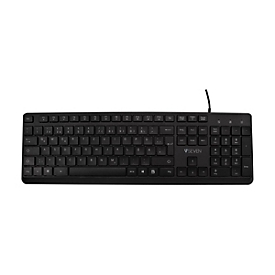 V7 Pro KU350ES - Tastatur - USB - QWERTY - Spanisch - Schwarz