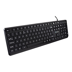 V7 Pro - Tastatur - USB - QWERTY - GB - Schwarz