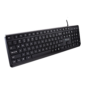 V7 Pro - Tastatur - USB - QWERTY - USA - Schwarz