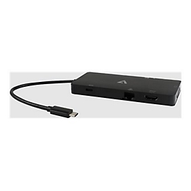 V7 UCMINIDOCK-ALTHV - Dockingstation - USB 3.2 Gen1 - HDMI, VGA - 1GbE