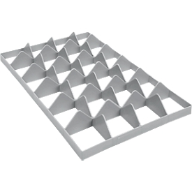 Vakindeling FW 1192-1 onder, PE-HD, grijs