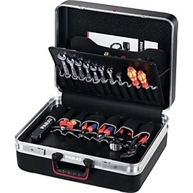 Valise coque PARAT CLASSIC Deep Space, L 470 x P 210 x H 360 mm, plastique X-ABS, double cadre alu, charge max. 30 kg