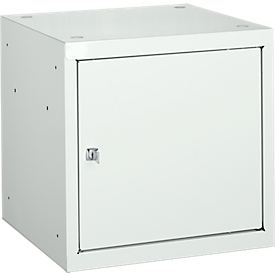 Valuables locker with cylinder lock, luminous grey/luminous grey