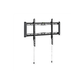 VALUE Befestigungskit (Wandmontage) - fest - für LCD TV - 27 mm Wandabstand, < 75 kg, VESA 600 x 400 - Metall - Schwarz - Bildschirmgröße: 94-203 cm (37"-80")