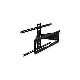 VALUE Befestigungskit (Wandmontage) - Ultra-dünn - für Flachbildschirm / LCD-Bildschirm - bis zu 50 kg - Metall - Schwarz - Bildschirmgröße: 109.2-228.6 cm (43"-90")