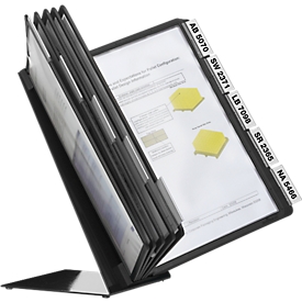 Vario Table 10 Metall-Tischständer, mit 10 Sichttafeln