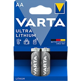 VARTA Batterie ULTRA LITHIUM, Mignon AA, 1,5 V, 2 Stück