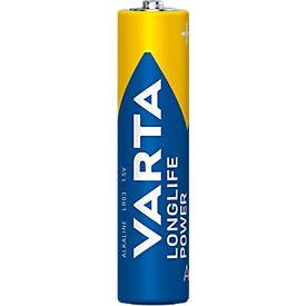 VARTA Batterien Longlife Power, Spannung 1,5 V, besonders langlebig, Micro AAA, 40 Stück in Tray