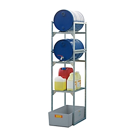 Vatenrek type 120 variant 3 CEMO, met trommel en roostersteun, B 450 x H 1310 x D 820 mm