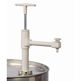Vatpomp, 0,4 l/slag, polytetrafluorethyleen (PTFE), dompeldiepte 950 mm, afsluitkraan, voor hoogzuivere vloeistoffen