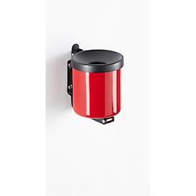 Veiligheidsasbak, H 100 x ø 90 mm, rood