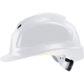 Veiligheidshelm Uvex pheos B-WR, EN 397, klep & ventilatie, maten 52-61, wit