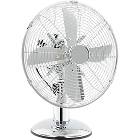 Ventilateur de table Chrome-Line, Ø 300 mm, H 450 mm, 3 vitesses, pales de rotor en métal