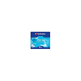 Verbatim - 10 x CD-R - 700 MB (80 Min) 52x - Slim Jewel Case