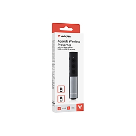 Verbatim Agenda Wireless Presenter with Red Laser - Presenter - Laser