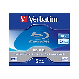 Verbatim - BD-R DL x 5 - 50 GB - Speichermedium