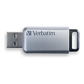Verbatim Clé Secure Pro USB 3.0 - 64 Go - 64 Go - USB Type-A - 3.2 Gen 1 (3.1 Gen 1) - 35 Mo/s - Casquette - Noir - Gris