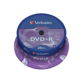 Verbatim DataLifePlus - DVD+R x 25 - 4.7 GB - Speichermedium