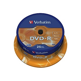 Verbatim - DVD-R x 25 - 4.7 GB - Speichermedium