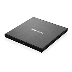 Verbatim Externer Slimline Blu-ray-Brenner, 1,5 Gbit/s, Datenpuffer 4 MB, USB 3.1 Gen1/Type-C™