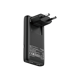 Verbatim Fold 'n' Go - Netzteil - GaN - 65 Watt - 3.25 A - Power Delivery 3.0 + PPS - 2 Ausgabeanschlussstellen (USB-C)