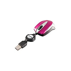 Verbatim Go Mini Optical Travel Mouse - Maus - rechts- und linkshändig - optisch - 3 Tasten - kabelgebunden