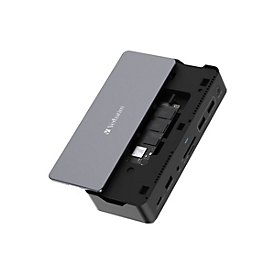 Verbatim Pro - Dockingstation - USB-C - 2 x HDMI, DP - 1GbE - 100 Watt