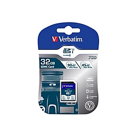 Verbatim PRO - Flash-Speicherkarte - 32 GB - UHS Class 3 / Class10 - 300x/600x - SDHC UHS-I