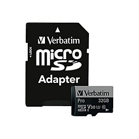 Verbatim PRO - Flash-Speicherkarte (SD-Adapter inbegriffen)